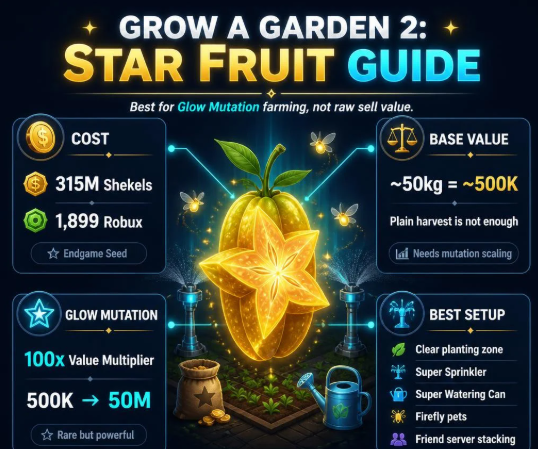 star fruit grow a garden 2
